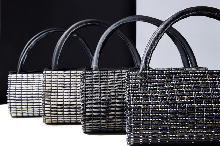 Papier als Material zum Weben